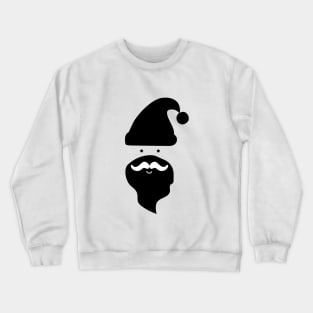 Black & White Santa Silhouette Crewneck Sweatshirt